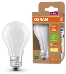 OSRAM LED izzó Osram Glow Frost A60, E27, 4W (60W), 840lm, meleg fény (3000K), A energiaosztály