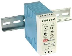 MEAN WELL Tápegység 24V DC 60W, 0- 2, 5A, Mean Well MDR-60-24 (MW-MDR-60-24)