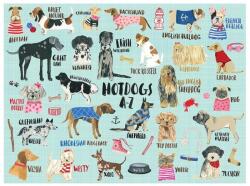 Galison 49094 - Hot Dogs A-Z - 1000 db-os puzzle (49094)