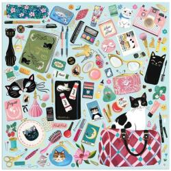 Galison 84293 - Purrfect Accessories - 500 db-os Fóliás puzzle (84293)