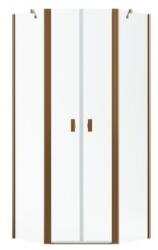 Radaway Nes Brushed Copper PTD szögletes szálcsiszolt réz zuhanykabin 100x90 (10051000-93-01+10051500-93-01)