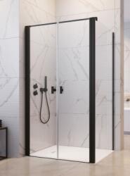 Radaway Nes 8 Black DWD+S szögletes fekete zuhanykabin 90+70 (10081190-54-01+10080070-54-01)