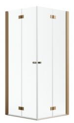 Radaway Nes Brushed Copper KDD-B szögletes szálcsiszolt réz zuhanykabin 80B+90J (10024080-93-01L+10024090-93-01R)