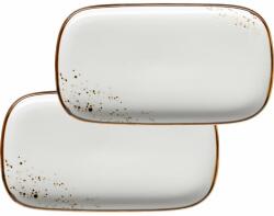 Mäser Téglalap 2 darab 25 × 14 cm, fehér, barna pöttyökkel PINTAR