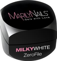 Marilynails ZeroFile - Milky White építőzselé 40 ml TF