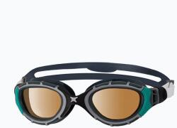 Zoggs Predator Flex Polarized Ultra úszószemüveg, szürke-zöld S/M
