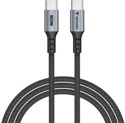 Verbatim USB kábel, USB-C - USB-C, 1, 2 m, 60W, VERBATIM, fekete (KV31845) - officemarket