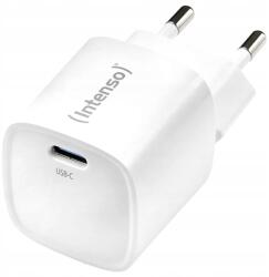 Intenso W30C2 GaN USB-C Hálózati Gyotstöltő Adapter 30 W - Fehér