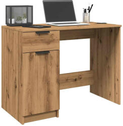 vidaXL kézműves tölgy színű szerelt fa íróasztal 100 x 50 x 75 cm (VD856996)
