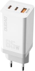 Dudao A7XSEU 2x USB-C / USB-A Hálózati Töltő - Fehér