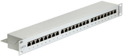 Delock 19 Patch Panel 24 portos Cat. 6 szürke (DL-43300)