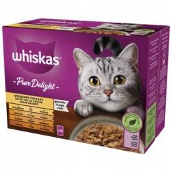 Whiskas Pure Delight Baromfi Frizura Gyümölcskocsonya Csirkehússal, Pulykával, Z
