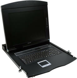 LogiLink KVM-konzol 17" -es képernyővel, VGA, USB-A, PS/2, QWERTZ (LC702GE)