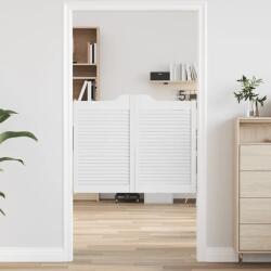 vidaXL Lamellás Design Szárnyas Ajtó 2 Pár Fehér 80x100 cm Fehér 4107143 (4107143)