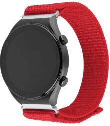 Fixed Sporty Univerzális Quick Release Nylon Okosóra Szíj 20 mm - Piros (FIXNST2-20MM-RD)