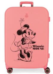  ABS utazótáska MINNIE MOUSE Happines Coral, 70x48x28cm, 79L, 3669222 (medium exp. ) (MIN0309Me)