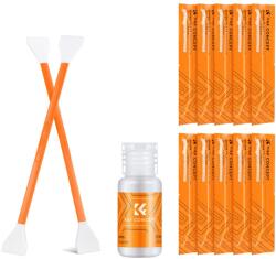 K&F Concept 10Pcs Double-Headed Cleaning Stick + 20ML Cleaning Solution, CMOS APS-C Frame 16mm Cleaning Cloth Sticks Set (SKU.1964)