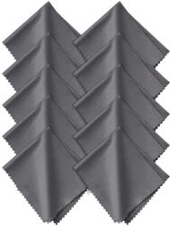K&F Concept KF 10pcs* Microfiber Cleaning cloth Kit, 15*18cm, Gray, Dry, in OPP bag (SKU.2008)