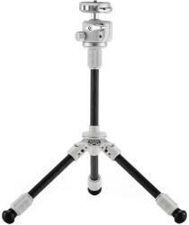 Tilta Tabletop Ball Head with 1-Stage Carbon Fiber Tripod Legs (3KG) Extendable Edition - Snow White (TT-BT03E-FB-SW)