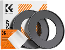 K&F Concept K&F Step Up Filter Ring 52-82mm*2pcs, +Vacuum Cleaning Cloth*1 (KF05.352)