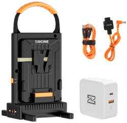 ZGCINE V-Mount Dual Charger Kit Support hot switching (VM-C2 Kit US/EU/UK/AU)