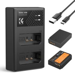 K&F Concept K&F LP-E10 Digital Camera Dual Battery with Dual Channel Charger for Canon (KF28.0028)