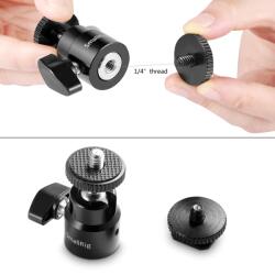 SmallRig 1/4" Camera Hot shoe Mount with Additional 1/4" Screw (2pcs Pack)2059 (2059)