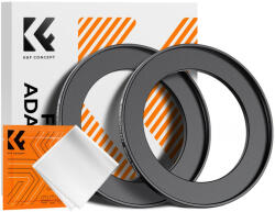 K&F Concept K&F Step Up Filter Ring 58-77mm*2pcs, +Vacuum Cleaning Cloth*1 (KF05.348)