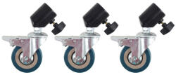 AVX Set of wheels with brakes for studio light tripods (AVXWHEELSET)