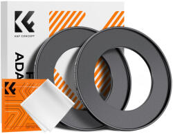 K&F Concept K&F Step Up Filter Ring 55-82mm*2pcs, +Vacuum Cleaning Cloth*1