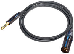 Infinitek L-2E5 microphone cable 4, 6mm, XLR(M) / JACK TRS (M) 0, 5 m, BLK