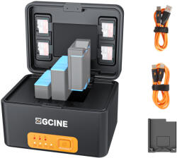 ZGCINE GoPro Battery Charging Case( 3-bit +3-901battery) (PS-G10Kit 3)