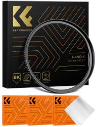 K&F Concept K&F 72-82mm Step Up Brass Filter Adapter Ring, matte black, Frame Thickness 2.9mm, W/ 3pcs Cleaning C (KF05.327)