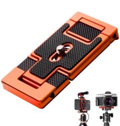 K&F Concept K&F CA02 Aluminum Multi Quick Release Plate 2 in 1 (Orange) (KF31.027V2)