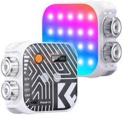K&F Concept K&F RGB Full Color Portable Photography Light 360° 2500K - 9900K CRI 96+ Built-in 2000mAh Battery 21 Lighting Effects White (KF34.036V1)