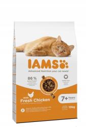Iams for Vitality idős macskáknak friss csirkével 10 kg