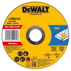 DEWALT Vágókorong 125 x 1.2 x 22.23 mm INOX - Dewalt (DT42340Z-QZ)