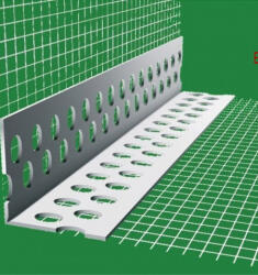 Euroglass standard hálós műanyag élvédő 10x10cm, 250cm hosszú 2, 5m/db 22-HMP (22-HMP)