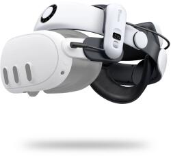 BoboVR S3 Pro tehermentesítő pánt Meta Quest 3 VR szemüveghez + B100 külső akkumulátor - fehér és fekete - studioeszkozok