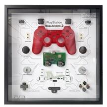 Gaming Refurbished PlayStation 3 Dualshock 3 Controller Shadowbox - Red