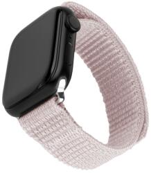 Fixed Sporty Apple Watch S1/2/3/4/5/6/7/8/9/SE1/SE2 Nylon Okosóra Szíj 38/40/41 mm - Rózsaarany (FIXNST2-436-ROGD)