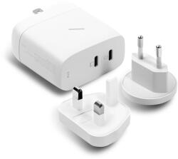 Native Union 2x USB-C Hálózati Gyorstöltő Adapter 67 W - Fehér