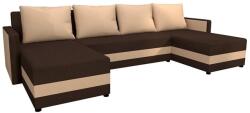 Pphu Mirt - Kima Kárpitozott, univerzális, ággyá nyitható U-alakú ülőgarnitúra BRISTOL barna/bézs 151101250080 (KI0010)
