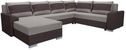 Pphu Mirt - Kima OXFORD barna/taupe kárpitozott, univerzális U-alakú, kihúzható ülőgarnitúra 151101250020 (KI0002)