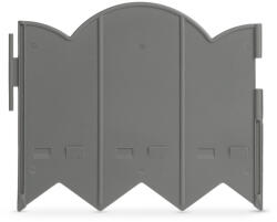 Kleiber Germany GZVA04 Virágágyás szegély / kerítés - 20 x 17, 5 cm - szürke - 12 db / csomag