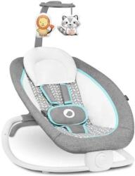 Lionelo Lionelo - Baba vibrációs ringató dallammal PASCAL 2xAA szürke/türkiz LN0168 (LN0168)
