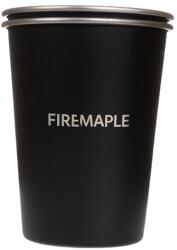 Fire Maple Rozsdamentes acél poharak 2 db Antarctic 350 ml, fekete