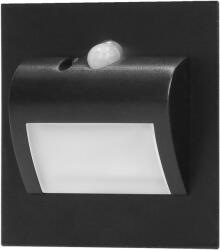  LED lépcsővilágítás érzékelővel 1, 5W, fekete (AD-O6164LR4/B)