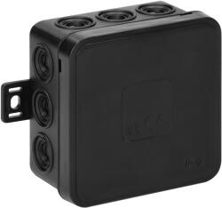  Elosztószekrény IP54 12 bemenet, fekete 75x75x41mm (OR-JB-13802/B/66)