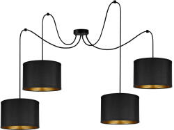 Fekete függesztett lámpatest E27, 4x60W (AD-LD-6451BE27T)